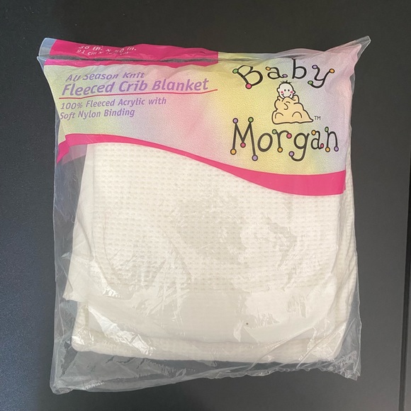 Baby Bedding Nwt Vintage Baby White Crib Blanket